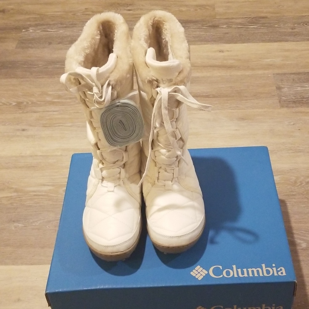 Columbia Womens Powder Summit II Mid Boots - Ivory